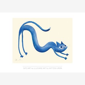 Blue - CATS by ILLUSIANE ART