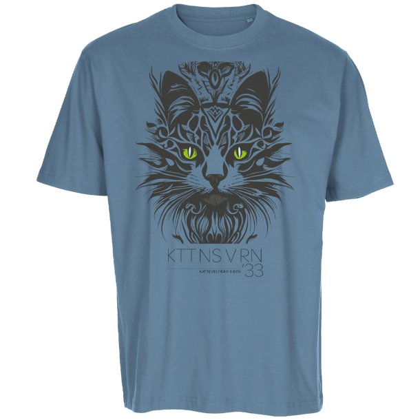 T-SHIRT med "VILDE VERNER" DENIMBLUE