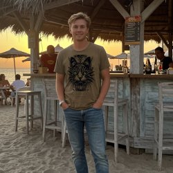 T-SHIRT med "VILDE VERNER" TRENDY KHAKI