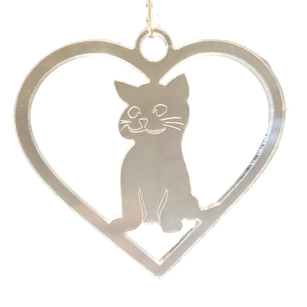 KATTEHJERTE - AKRYL KLAR