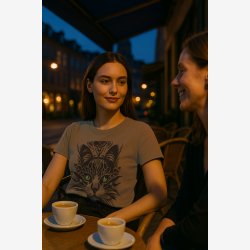 T-SHIRT med "VILDE VERNER" TRENDY KHAKI